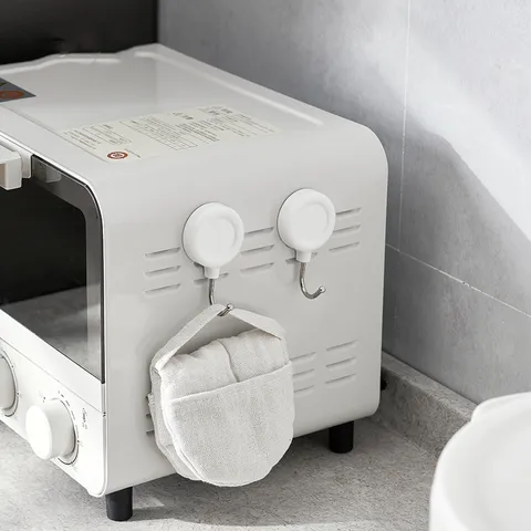 Ganci Magnetici Moderni Minimalisti Appendiabiti Magnetici Forti per Frigorifero Cappa Cucina Organizzazione della Casa Bianco