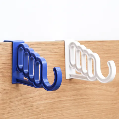 Türhaken Mit 5 Schlaufen Wellenform Kleiderbügel Organizer Stabiler Kunststoff Haken Für Kleidung Taschen Handtücher Schlafzimmer Badezimmer Aufbewahrung