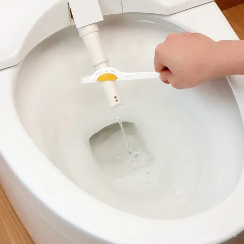 Japanische Intelligente Toilettendüse Spaltreinigungsbürste Doppelkopf Schwamm Langer Stiel Badezimmer Felgen Reinigungswerkzeug
