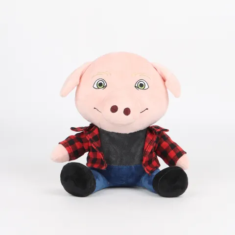 Lustiges Schweinekopf Mann Plüschtier Weiches Kurzplüsch Kuscheltier Parodie Meme Stofftier Für Jugendliche Erwachsene Zimmer Deko