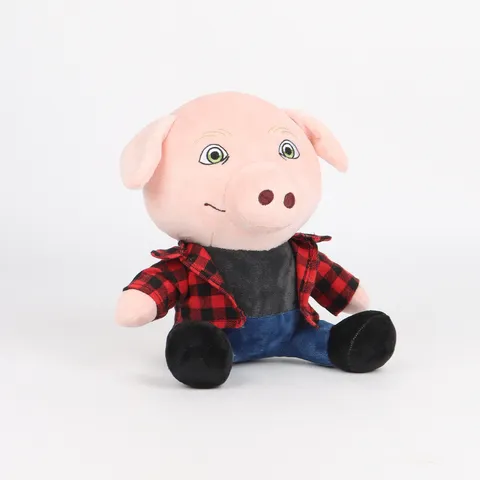 Lustiges Schweinekopf Mann Plüschtier Weiches Kurzplüsch Kuscheltier Parodie Meme Stofftier Für Jugendliche Erwachsene Zimmer Deko