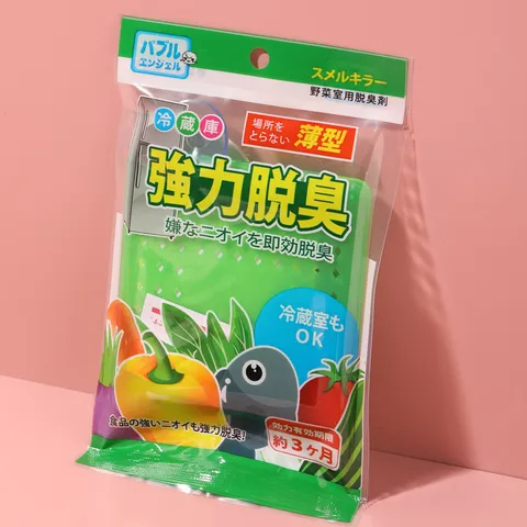 Refrigerator Deodorizer Suction Cup Odor Eliminator For Fridge Vegetable Storage Box Lemon Scent Air Purifier Home Kitchen