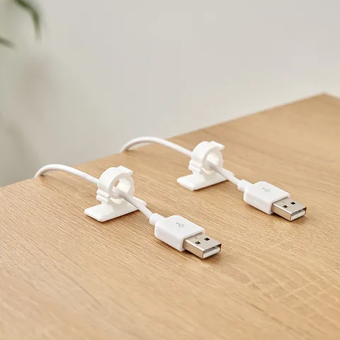 Clips de Câble Auto-adhésifs Organisateur de Gestion des Fils Sans Perçage Mur Clips de Câble Support de Câble Pour Câble de Chargement USB Câble Réseau