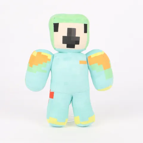 Pixeliert Spiel Charakter Plüschtier Weich Spiel Peripherie Puppe Gefüllt Cartoon Figuren Für Spiel Fans Kinder Geburtstag Geschenk Haus Dekoration