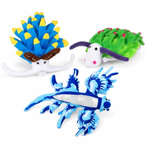 Kreative Simulation Nudibranch Blue Dragon Plüschtier Weiches Meerestier Seeschnecke Ausgestopfte Puppe Für Wohnkultur Geschenk