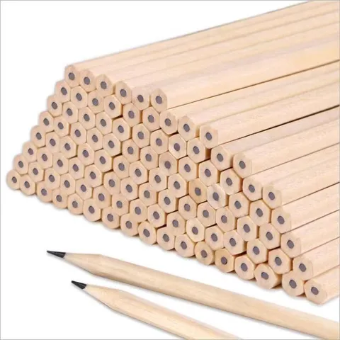 Eco-Friendly Wooden HB Pencil Triangular And Hexagonal Wood Barrel Writing Pencil For School Students Stationery