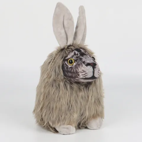 Realistisches Löwenkaninchen Plüschtier Mit Langen Hasenohren Weiches Zotteliges Stofftier Süße Tierpuppe Home Decor Geschenk