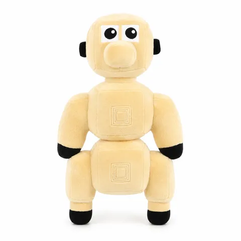 Dessin Animé Voxel Chien Robot Peluche Douce Bloc Géométrique Piqué Chiot Poupée Compagnon Cadeau Pour Maison