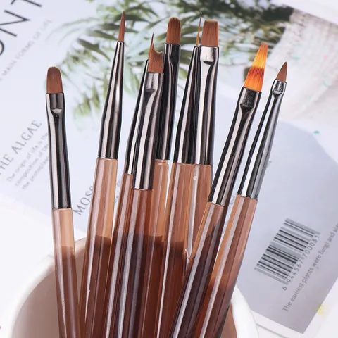 Professionelles Nagelkunstpinsel Set Japanischer Stil Acryl Griff Gradient Liner Pinsel Für Maniküre Salon Heimgebrauch