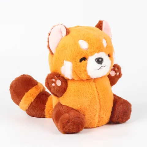 Cute Raccoon Plush Toy Simulation Red Panda Stuffed Animal Soft Plush Doll Cartoon Kids Toy Home Decoration Gift