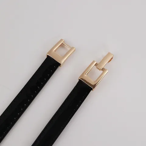 Cintura in Vera Pelle da Donna Moda Versatile Sottile Cintura in Vita Estate Decorativo Abito Vestito Stretta Vita