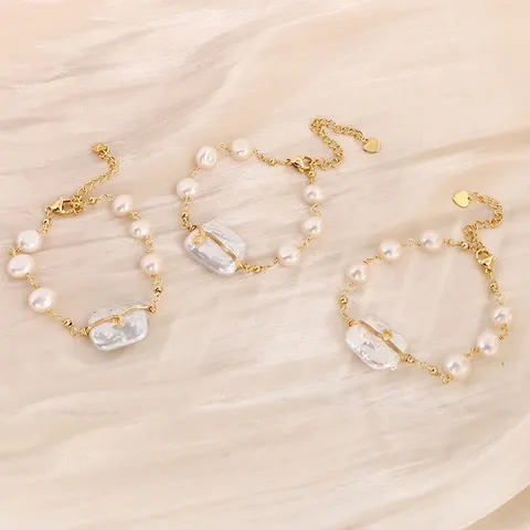 Süßwasserperle Armband Für Damen Exquisite Herzanhänger Barockperle Handgefertigt Drahtumwickelt Luxus Geschenk Schmuck