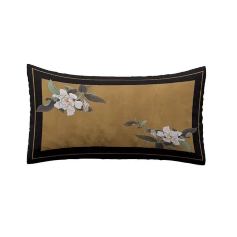 Fodera per Cuscino Nuovo Stile Cinese Lusso Divano Cuscino Lombare Botanico Floreale Stampato Federa per Cuscino Arredamento Casa