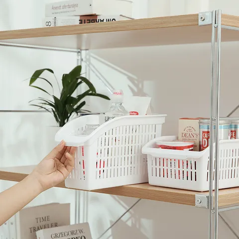 Kühlschrank Aufbewahrungskorb Küchenorganisator Kunststoffbehälter Schräge Öffnung Belüftete Gitterkammer Desktop Klassifizierungskiste