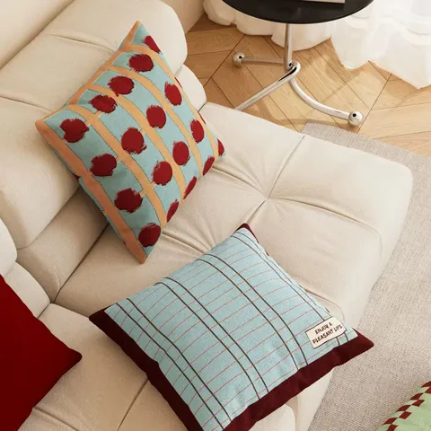 Federa per Cuscino Geometrica Bauhaus Moderna Cuscino per Divano in Peluche Morbido Soggiorno Camera da Letto Arredamento