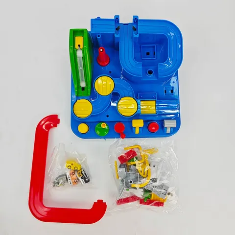 Juguete de Pista de Aventura de Coche Mini para Niños Conjunto de Juego de Estacionamiento Educativo Pista de Carreras Deslizante Mecánica