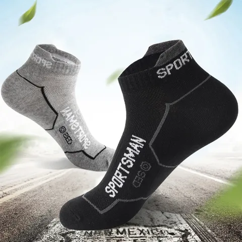Calzini Corti in Cotone Sportivi da Uomo Traspiranti Assorbenti Casual per Primavera Estate