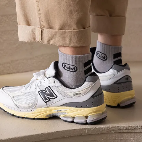 Calzini Corti in Cotone Casual da Uomo Modello Lettera Sport Quotidiano Traspirante Assorbente