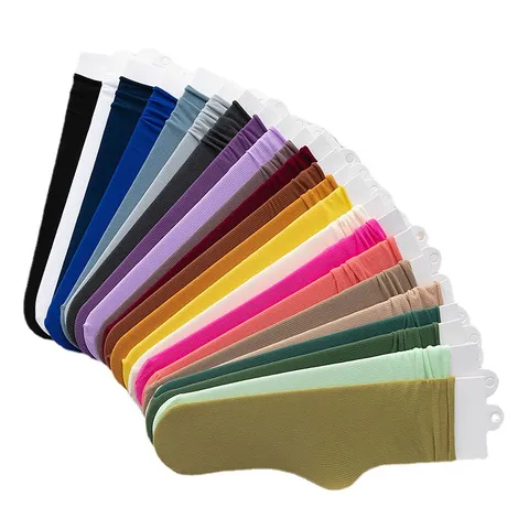 Damen Casual Samt Mittelhohe Slouch Socken Einzigartige Bonbonfarben Dünne Lange Socken Weich Bequem Alltäglich