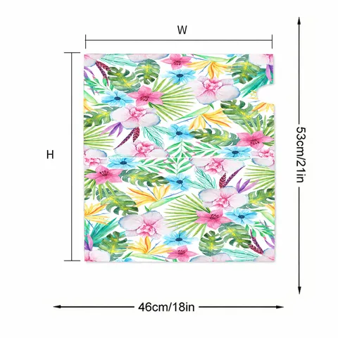Cubierta de Buzón para Exterior Poliéster Impermeable Patrón Floral Magnética Decorativa para Jardín Hogar