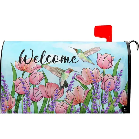 Outdoor Magnetische Briefkastenabdeckung Wasserdicht Blumen Mail Box Wrap Standardgröße Dekorative Briefkasten Aufkleber Garten Dekor