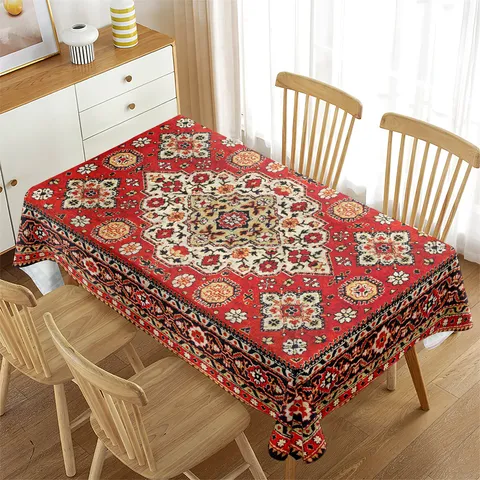 Mantel Rectangular Impermeable Moderno Lujo Mármol Estampado Geométrico Cubierta de Mesa Para Cocina Comedor Decoración