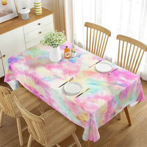 Mantel de Poliéster Rectangular de Mármol Impermeable Funda de Mesa de Lujo para Comedor Fiesta Decoración del Hogar