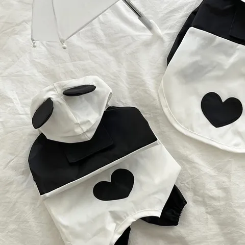 Cute Panda Dog Raincoat Hooded Waterproof Pet Puppy Clothes For Small Dogs Teddy Bichon Pet Apparel