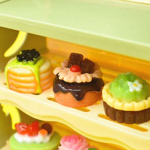 Ciondoli in Resina a Forma di Torta alla Crema di Frutta in Miniatura Accessori DIY Ciondolo Portachiavi Stile Dolce