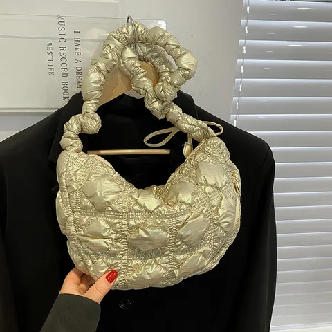 Γυναικεία Casual Πλισέ Τσάντα Μασχάλης Cloud Dumpling Ώμου Χιαστί Μονόχρωμη Μόδα Τσάντα