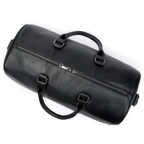 Borsone da Viaggio in Pelle Bovina Primo Fiore Grande Capacità Borsa da Viaggio Casual Impermeabile per Uomo e Donna