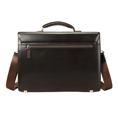 Borsa Portadocumenti d'Affari in Vera Pelle da Uomo Grande Capacità Borsa Vintage per Laptop