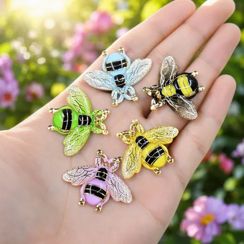 Gradient Kunststoff Harz Biene Flügel Cabochons DIY Bastelbedarf Süß Cartoon Epoxidharz Flatback Patch Scrapbooking Handyhülle Haarschlaufen Schmuckzubehör