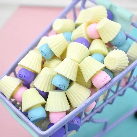 Mini Simulation Schreibtischlampe Macaron Farbe Harz Lose Perlen Cartoon Bastelmaterial DIY Handyhülle Material Miniatur Ornamente
