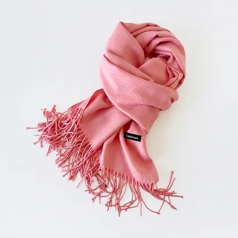 Damen Winter Warm Mode Einfarbig Quasten Schal Langer Imitation Kaschmir Umhang Weich Lässig Vielseitig Tägliche Halsbekleidung