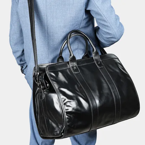 Vintage Echt Lederen Reistas Grote Capaciteit Duffel Bag Zakenreis Bagage Handtas Retro Heren Bagagetas