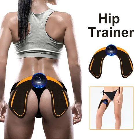 EMS Hip Trainer Electronic Buttock Muscle Stimulator Massager Rechargeable Butt Lifting Shaping Fitness Device
