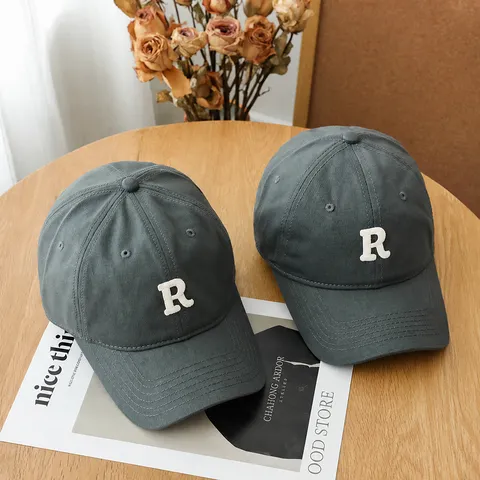 Unisex Cotton Baseball Cap Letter Embroidery Adjustable Casual Dad Hat Solid Color Outdoor Sports Hats
