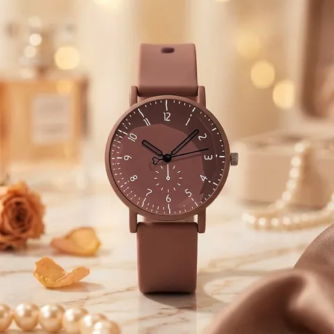 Minimalistische Bonbonfarbe Quarzuhr Mit Silikonarmband Einfaches Rundes Zifferblatt Analoge Armbanduhr Für Studenten Paare Herren Damen Lässiger Modeschmuck Geschenk