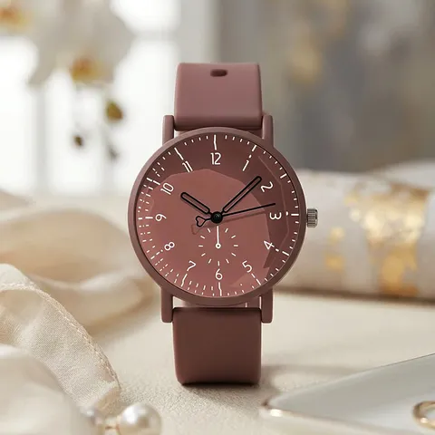 Minimalistische Bonbonfarbe Quarzuhr Mit Silikonarmband Einfaches Rundes Zifferblatt Analoge Armbanduhr Für Studenten Paare Herren Damen Lässiger Modeschmuck Geschenk