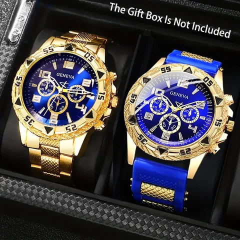 Herren Business Casual Quarzuhr Mode Multizifferblatt Blaulichtglas Legierung Analoge Armbanduhr Für Männer Relogio Masculino