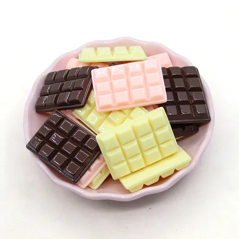 Accessori per Blocchi di Cioccolato a Simulazione di Resina DIY per Decorazione di Torte Oggetti di Scena per Fotografia