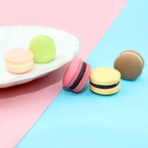 3D Macaron Cake Resin Charms For DIY Phone Case Refrigerator Magnet Decor Realistic Simulation Food Craft Accessories Jewelry Making Materials
