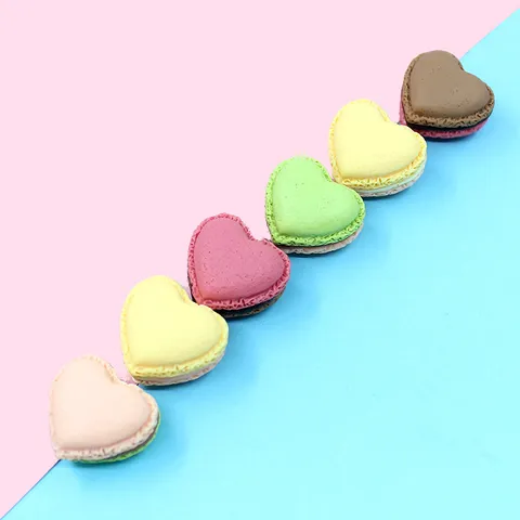 3D Macaron Cake Resin Charms For DIY Phone Case Refrigerator Magnet Decor Realistic Simulation Food Craft Accessories Jewelry Making Materials