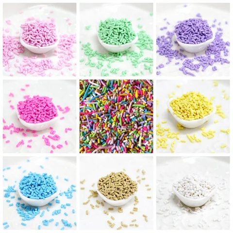 Simulation Pâte Polymère Vermicelles Colorés Bâtonnets de Chocolat Pour Colle à Crème Accessoires DIY Décoration de Nourriture