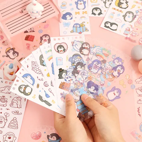 Leuke Cartoon Spiraalnotitieboek En Stickers Set Kinderen DIY Decoratieve Dagboek Schrijfwaren Cadeau