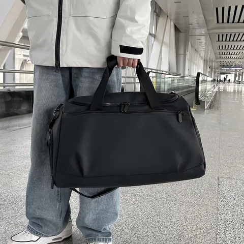 Grand Sac de Voyage Capacité Imperméable Weekender Sac de Sport Fitness Séparation Sec Humide Duffel Bagage Pour Hommes