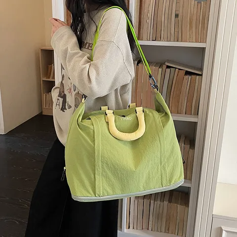 Large Capacity Travel Bag Waterproof Oxford Cloth Gym Swimming Bag Luggage Storage Bag With Wet Dry Separation