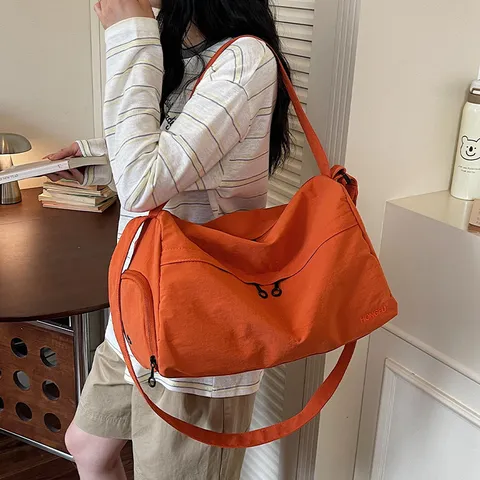 Grand Sac de Voyage Duffel Imperméable Tissu Oxford Bagage Court Séjour Avec Séparation Humide Sèche Compartiment Chaussures