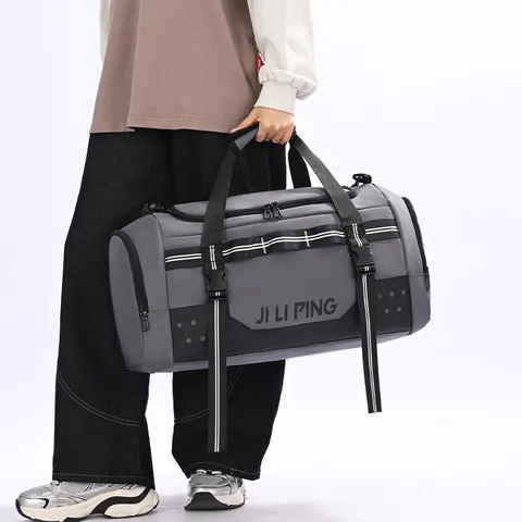Large Capacity Travel Duffel Bag Waterproof Gym Sports Bag With Wet Dry Separation Shoe Compartment For Men Women